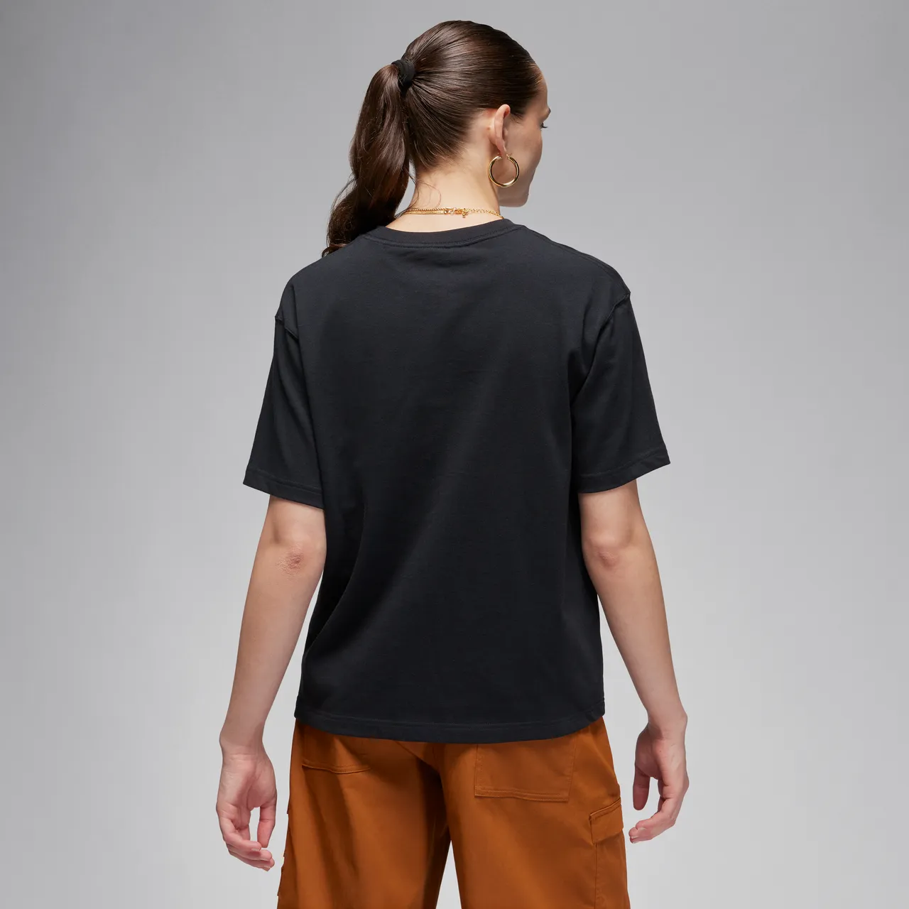 Jordan Women's Collage T-Shirt - Black - Cotton