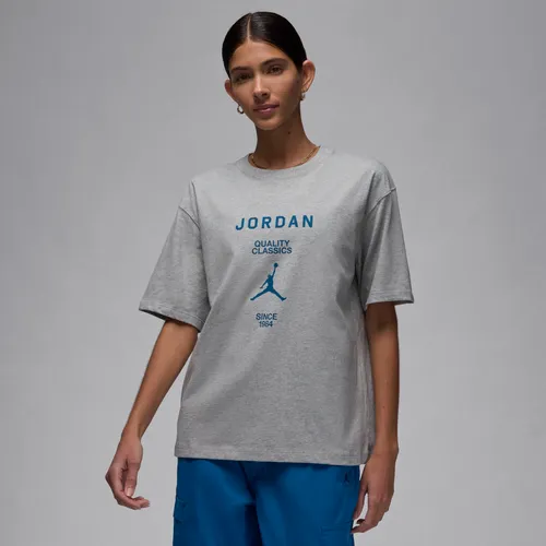 Jordan Women's Girlfriend T-Shirt - Grey - Cotton