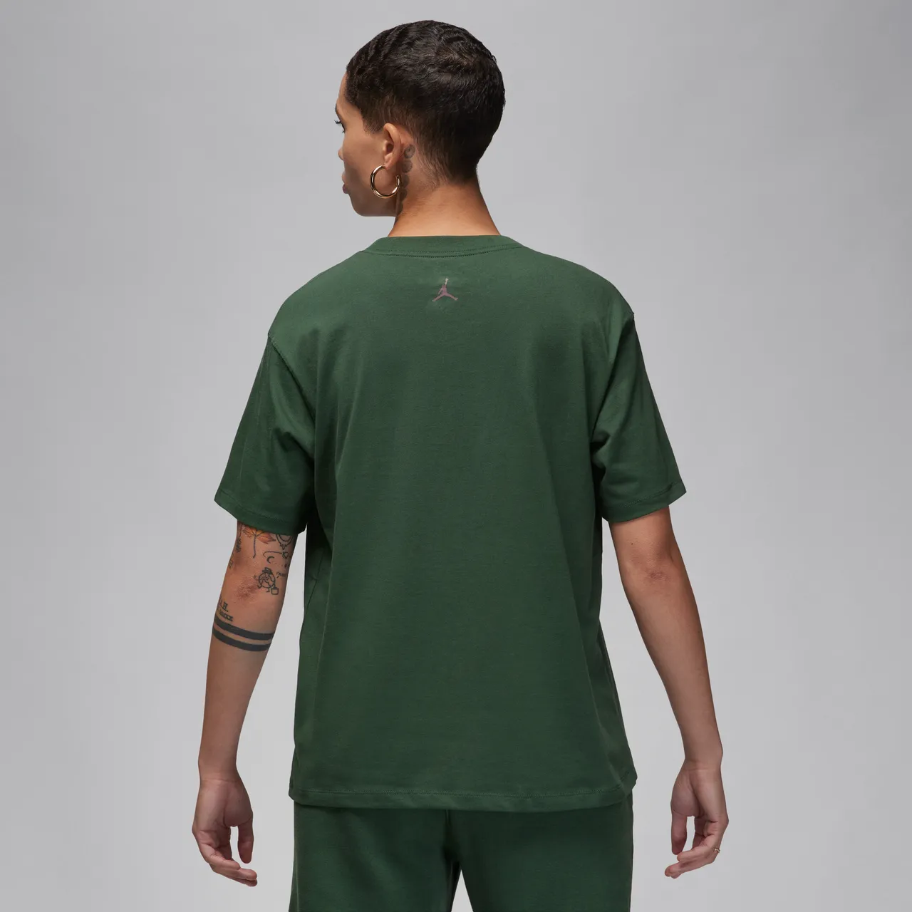 Jordan Women's Graphic T-Shirt - Green - Cotton