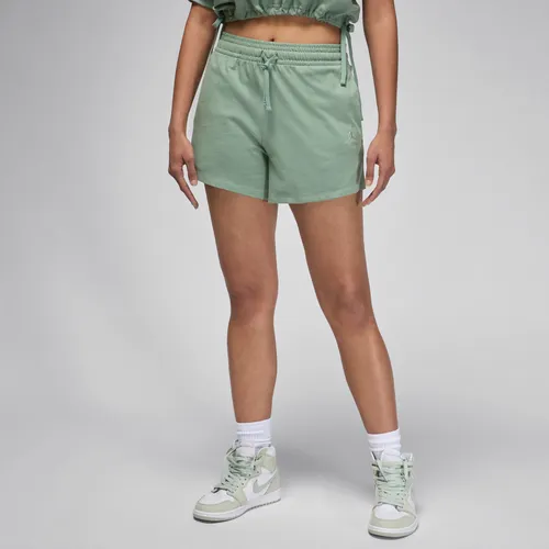 Jordan Women's Knit Shorts - Green - Cotton