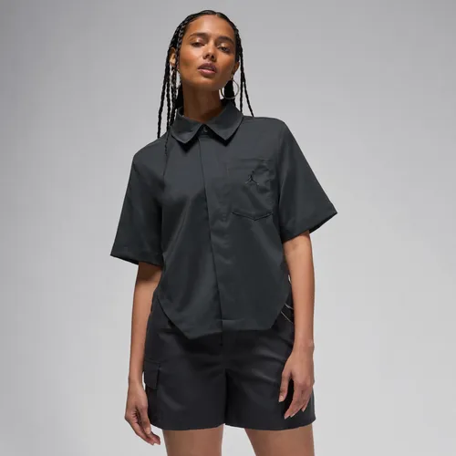 Jordan Women's Woven Crop Top - Black - Polyester