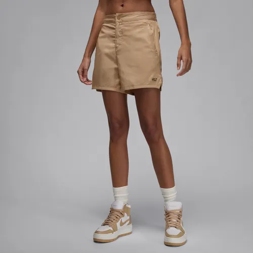 Jordan Women's Woven Shorts - Brown - Cotton