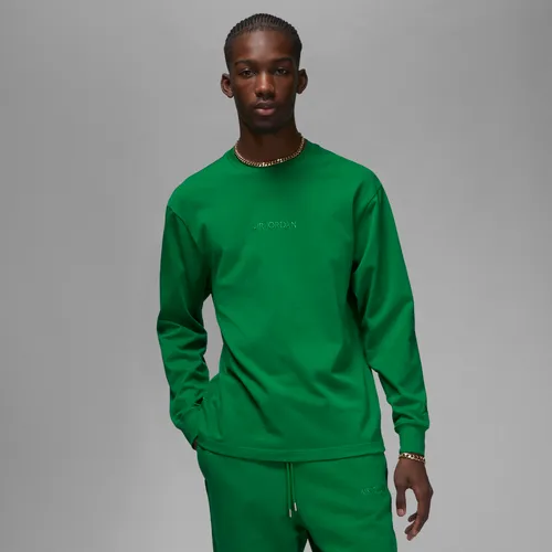 Jordan Wordmark Men's Long-Sleeve T-Shirt - Green - Cotton