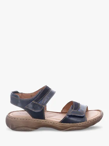 Josef Seibel Debra 19 Leather Flatform Sandals - Denim-kombi - Female