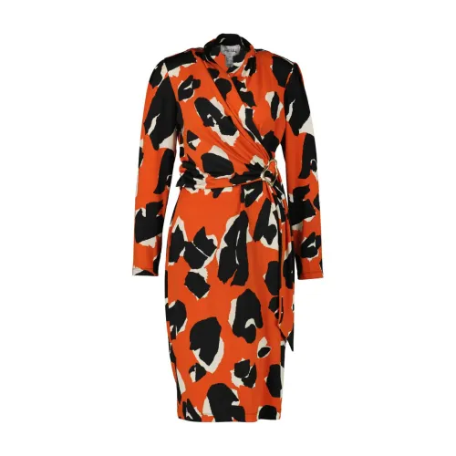Joseph Ribkoff , Effortless Summer Midi Dress ,Orange female, Sizes:
