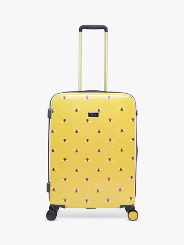 Joules Botanical Bee 66cm 4-Wheel Medium Suitcase, Yellow - Yellow - Unisex
