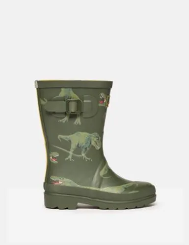 Joules Boys Dinosaur Wellies (8 Small - 3 Large) - Green Mix, Green Mix