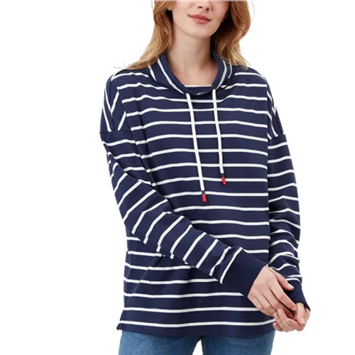 Joules Harlton Sweatshirt - Navy & Cream Stripe