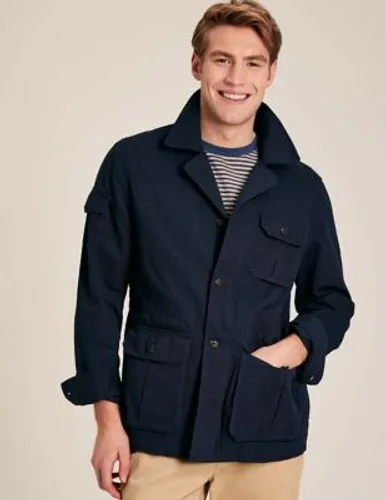 Joules Mens Pure Cotton Harrington Jacket - M - Navy, Navy,Khaki