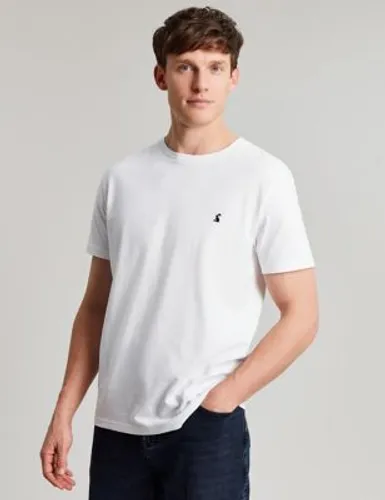 Joules Mens Pure Cotton Jersey Crew Neck T-Shirt - M - White, White