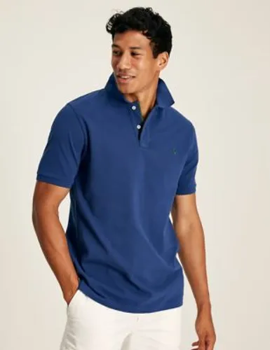 Joules Mens Pure Cotton Pique Polo Shirt - Blue, Blue,Navy,Green