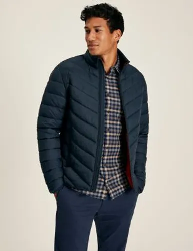 Joules Mens Quilted Puffer Jacket - Green, Green