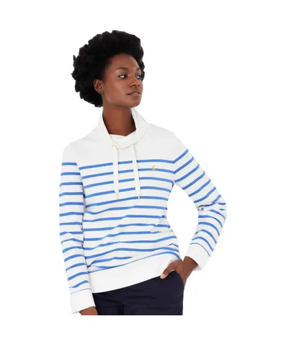 Joules Womens Kinsley Relaxed Fit Cotton Sweatshirt - White