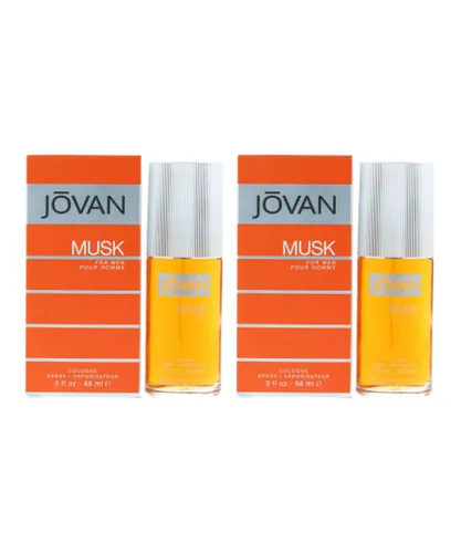 Jovan Mens Musk For Men Cologne Spray 88ml Pour Homme X 2 - NA - One Size