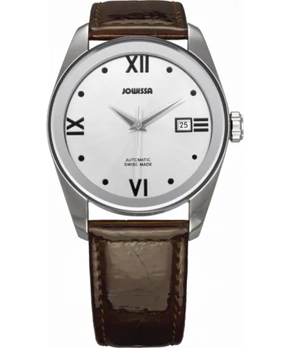 Jowissa : Monte Carlo Mens Silver Watch - Brown - One Size