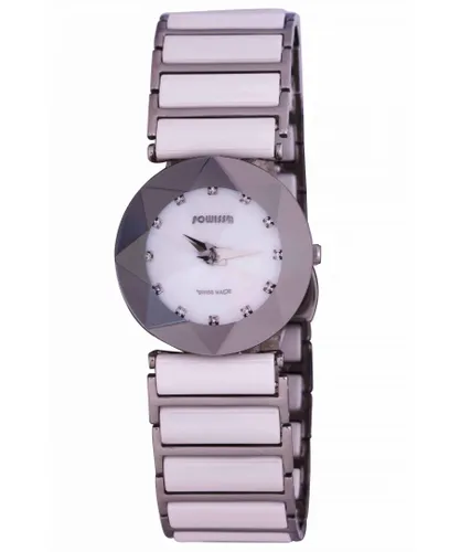 Jowissa Womens : facet women'smother of pearl watch - White - One Size