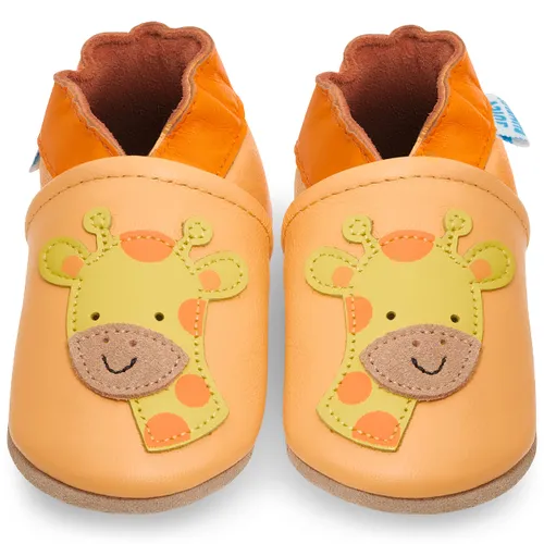 Juicy Bumbles Soft Leather Baby Shoes with Suede Soles -