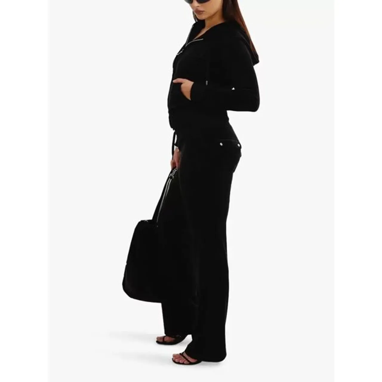 Juicy Couture Classic Robertson Zip Through Hoodie - Black - Female