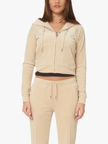 Juicy Couture Classic Velour Hoodie, Sand - Sand - Female