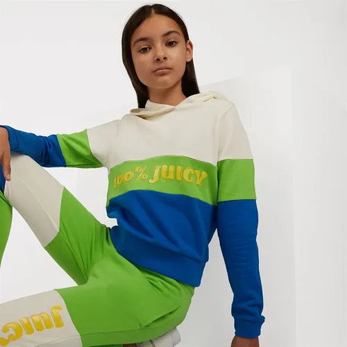 Juicy Couture Girls Cut And Sew Hoodie Skydiver