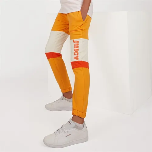 Juicy Couture Girls Cut And Sew Joggers Blazing Orange