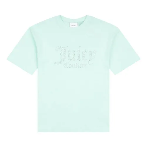 JUICY COUTURE Rhinestone Logo T-Shirt - Green