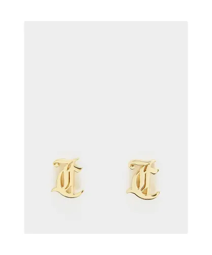 Juicy Couture Womens Accessories 18C Lucy Stud Earrings in Gold Metal - One Size