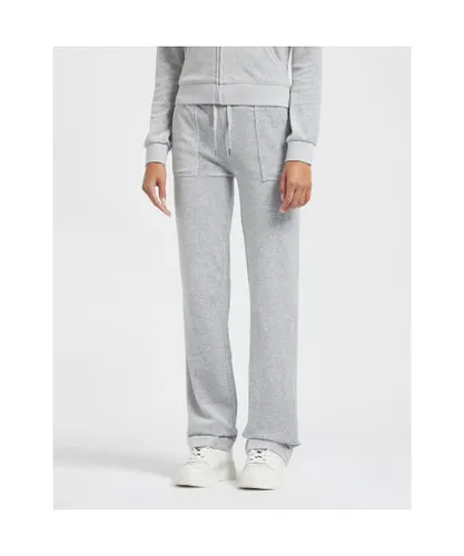 Juicy Couture Womenss Del Ray Pants in Grey Cotton
