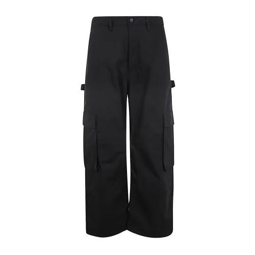 Junya Watanabe , Black Maxi Cotton Cargo Pants ,Black male, Sizes: