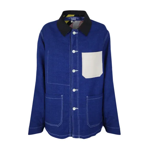 Junya Watanabe , Men`s Jacket ,Blue male, Sizes: