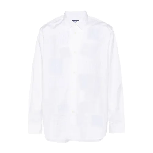 Junya Watanabe , Patchwork Design White Shirt ,White male, Sizes: