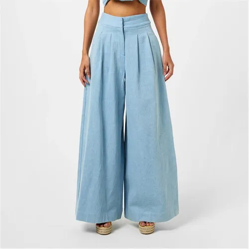 Just Bee Queen Logan Trousers - Blue