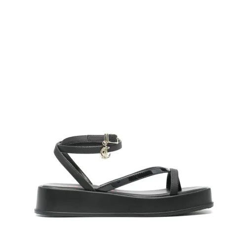 Just Cavalli , Black Platform Sandals ,Black female, Sizes: