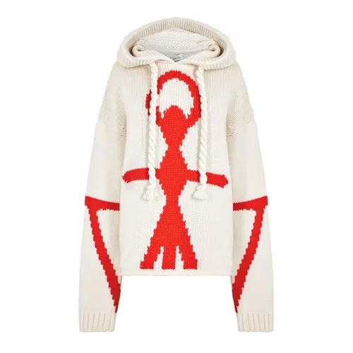 JW ANDERSON Anchor Logo Hoodie - White