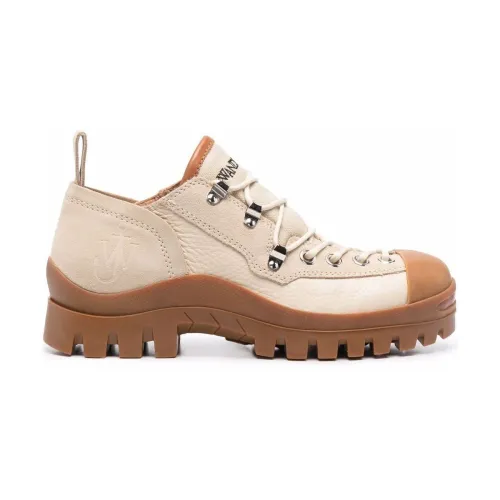 JW Anderson , Beige Lace-up Ankle Boots ,Beige female, Sizes: