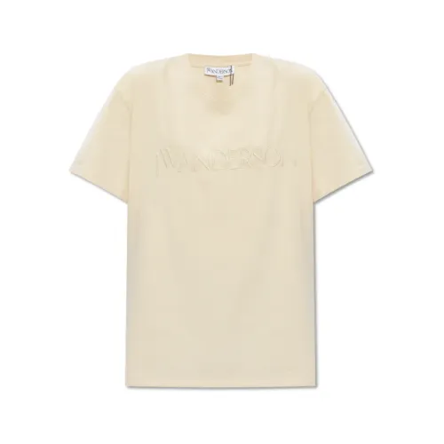JW Anderson , Beige T-shirts and Polos ,Beige female, Sizes: