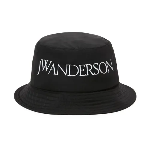 JW Anderson , Black Logo-Embroidered Bucket Hat ,Black female, Sizes: