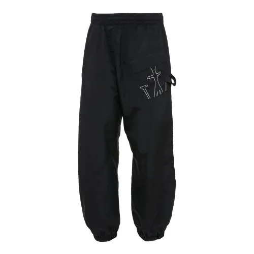 JW Anderson , Black Twisted Joggers ,Black male, Sizes: