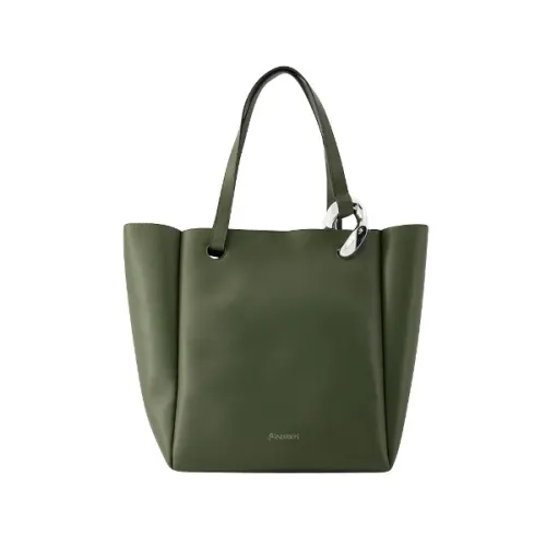 JW Anderson , Calfskin Leather Handbag - Kaki/Khaki ,Green female, Sizes: ONE SIZE