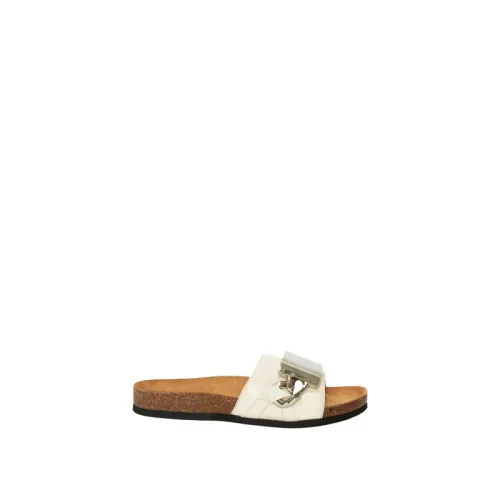 JW Anderson , Chain Slide Sandals ,Beige female, Sizes: