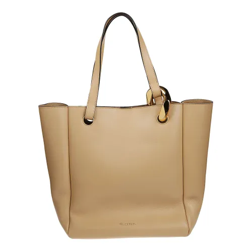 JW Anderson , Champagne Corner Tote Bag ,Brown female, Sizes: ONE SIZE