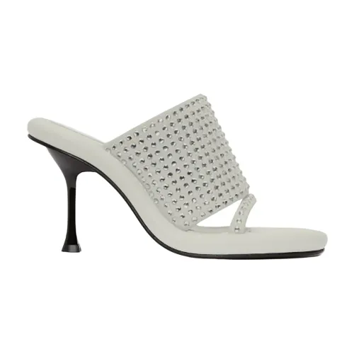 JW Anderson , Crystal Bumper Mule Sandals ,White female, Sizes: