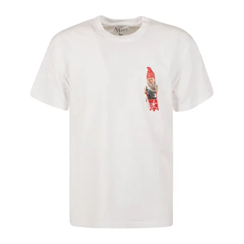JW Anderson , Gnome Chest Graphic Tee ,White female, Sizes: