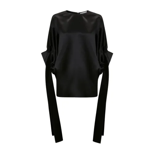 JW Anderson , Oversized Top with Sleeves ,Black female, Sizes: