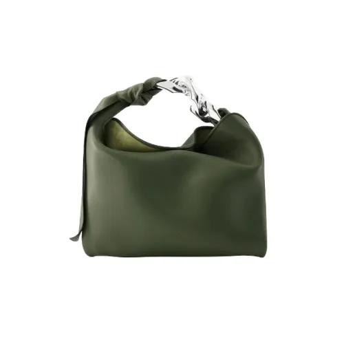 JW Anderson , Patent Leather Handbag - Kaki ,Green female, Sizes: ONE SIZE
