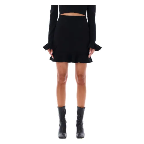 JW Anderson , Ruffled Mini Skirt ,Black female, Sizes:
