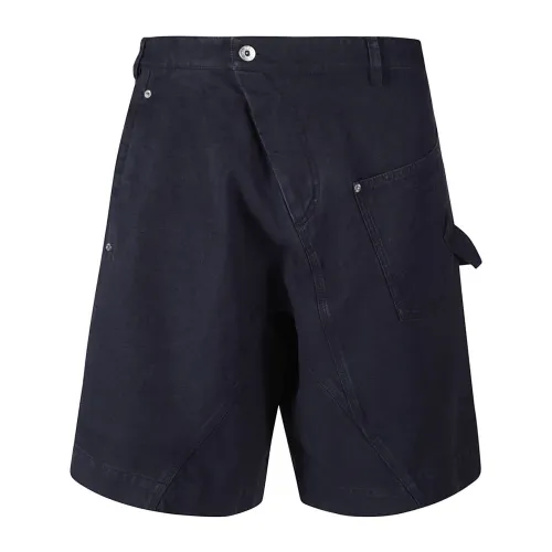 JW Anderson , Twisted Denim Shorts ,Blue male, Sizes:
