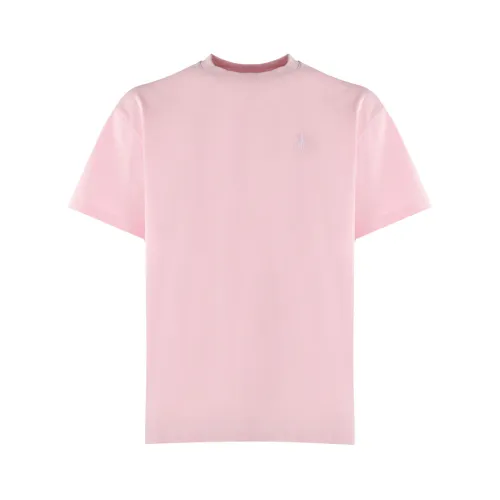 JW Anderson , Upgrade Your Wardrobe with a Stylish Men`s T-shirt ,Pink male, Sizes: