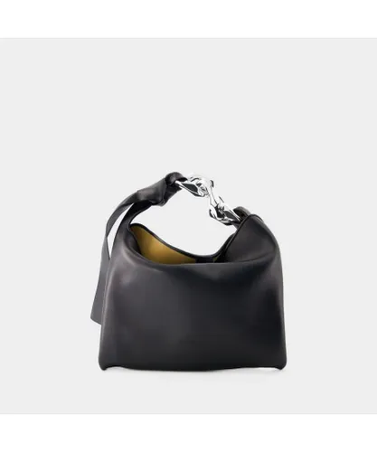 J.W.Anderson Unisex Hobo Small Chain Bag - - Leather - Black Calf Leather - One Size