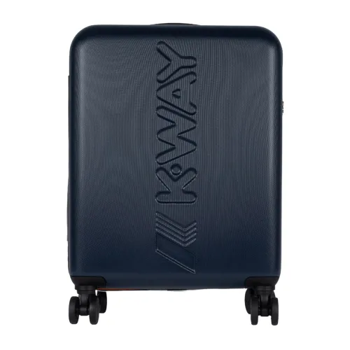 K-Way , Blue Cabin Trolley with Zip Closure ,Blue female, Sizes: ONE SIZE